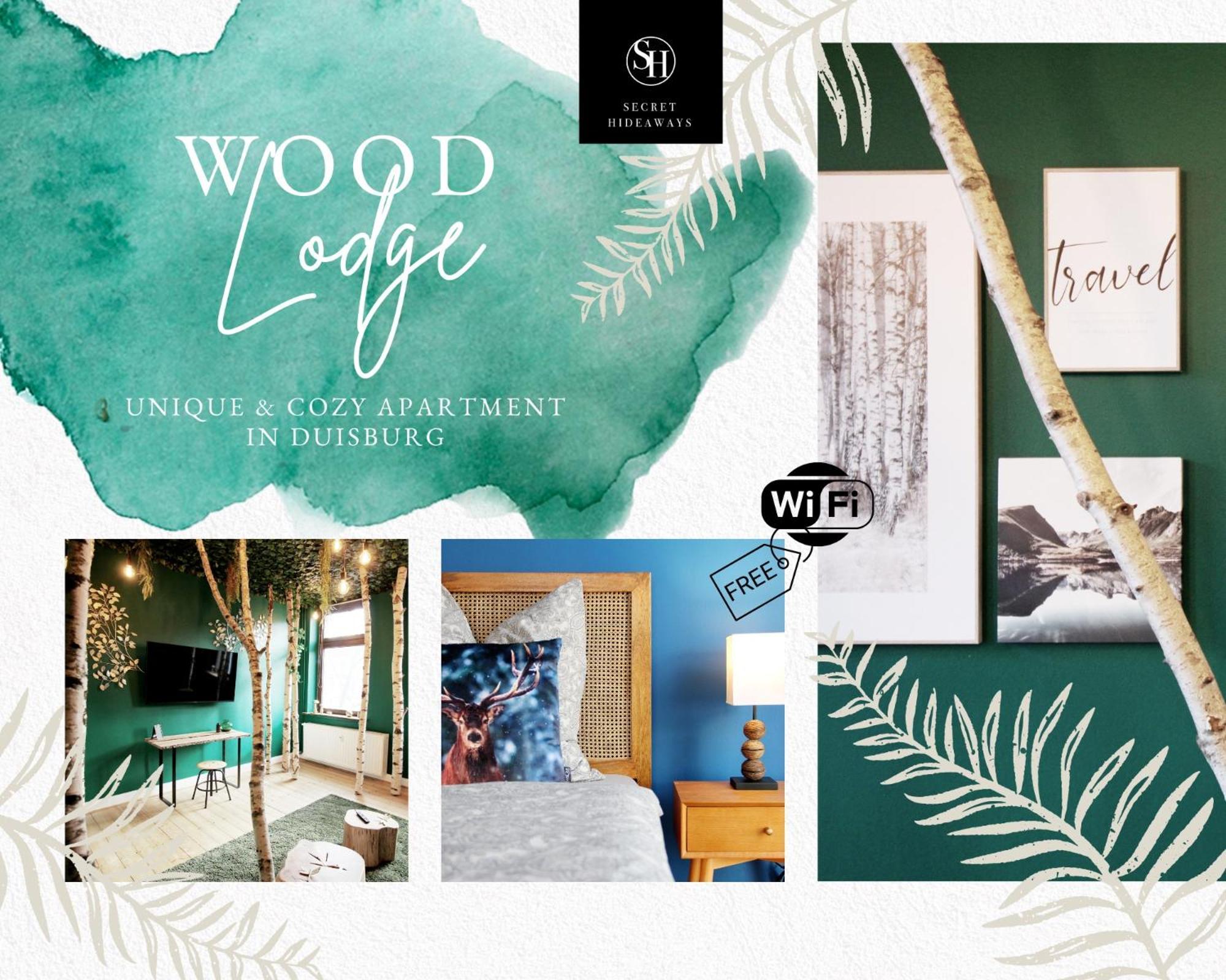 Secret Hideaways Wood Lodge Mit Kinderzimmer Messe L City L Flughafen L Hbf Duisburgo Esterno foto